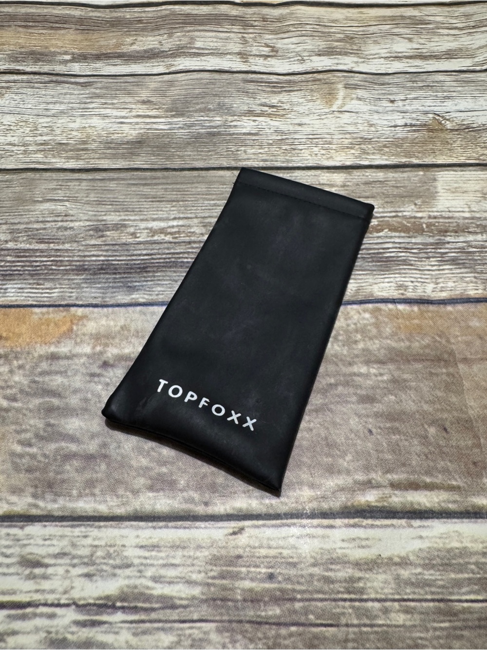 TOPFOXX Black Soft Eyeglasses Case